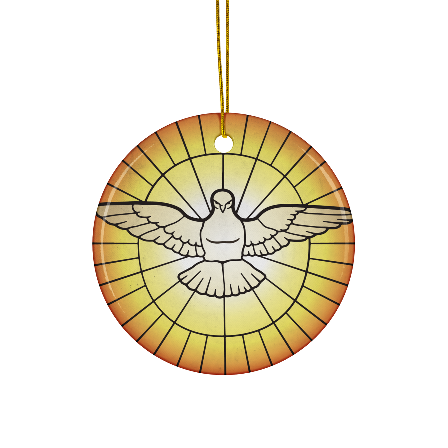 Holy Spirit ceramic ornament