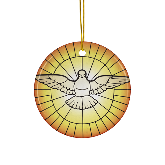 Holy Spirit ceramic ornament