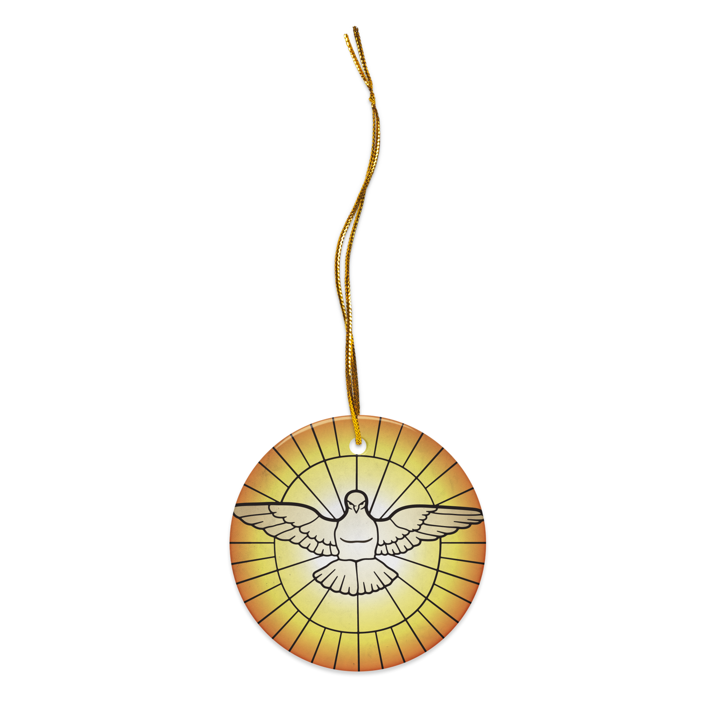 Holy Spirit ceramic ornament