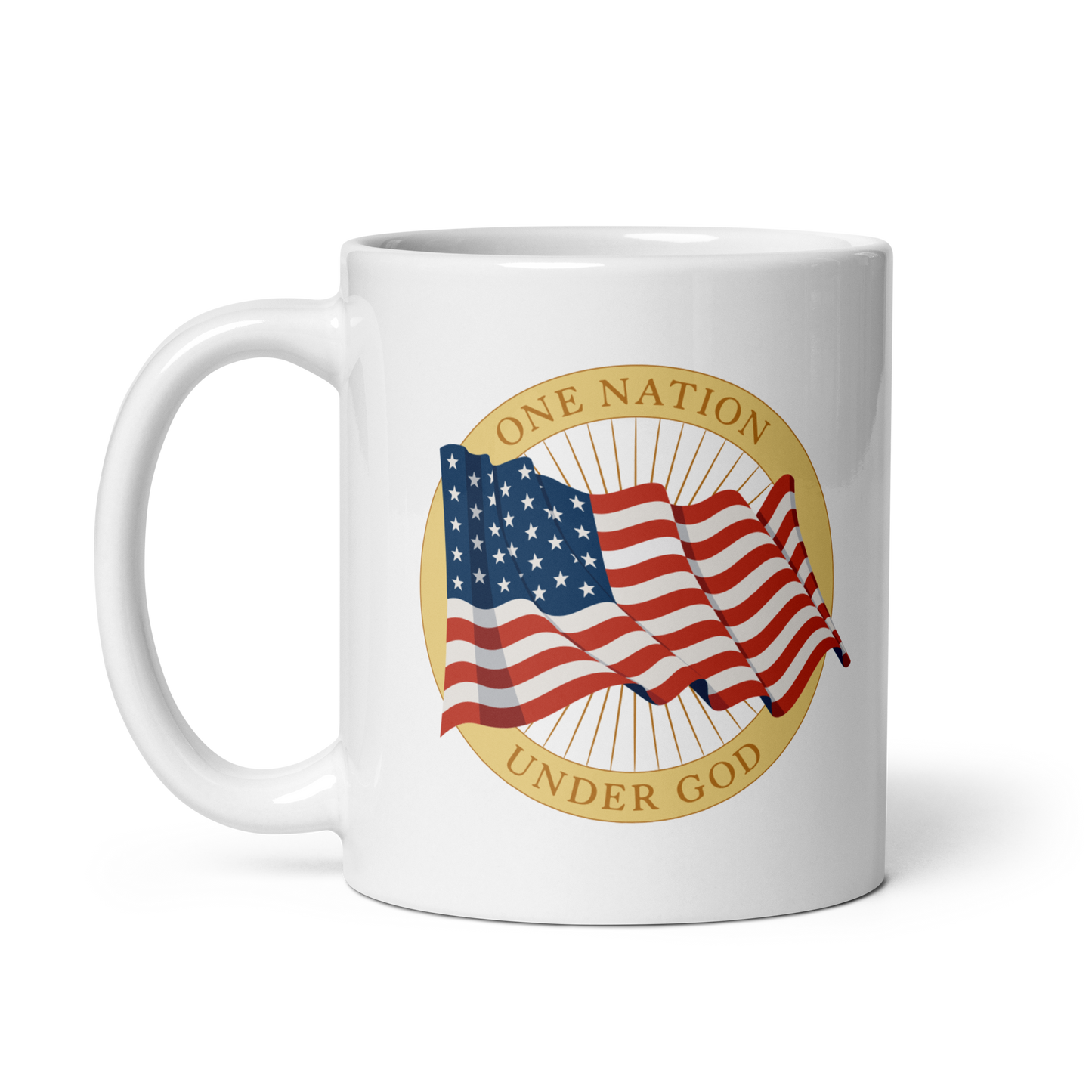 One Nation Under God mug
